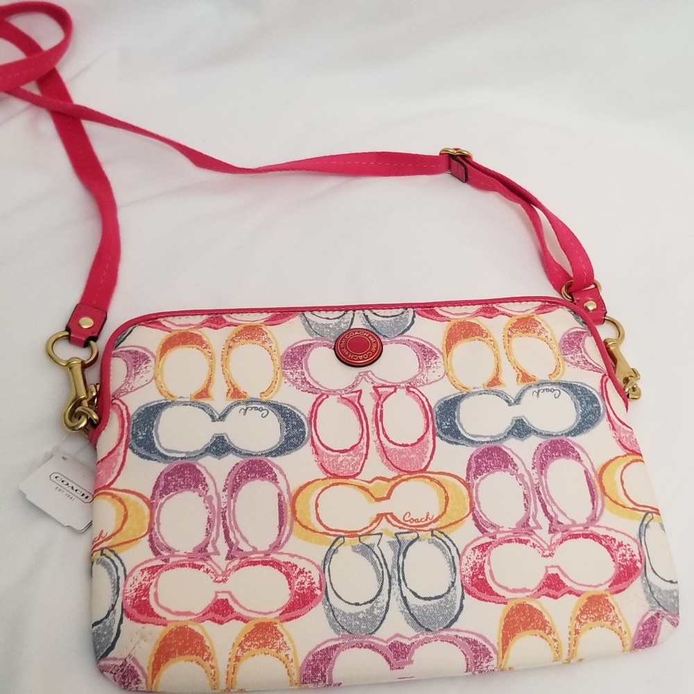NWT Coach Tablet Case with strap